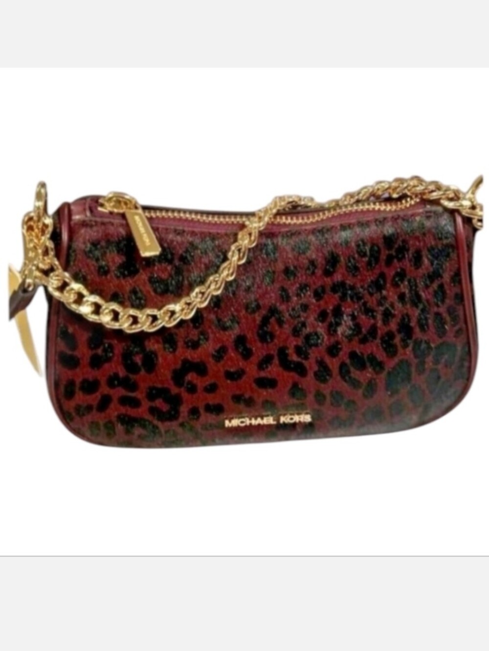 Michael Kors Carmela Leather‎ Small Handbag Crossbody Purse Bag